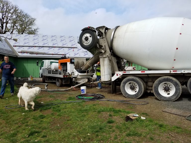 Large wood inspection and cement pour – Bopcha Blog